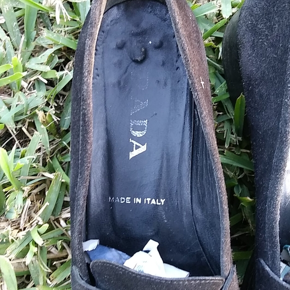 PRADA SUEDE PENNY LOAFERS - Picture 14 of 17